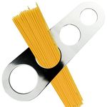 LAMXD 4-Holes Stainless Steel Spaghetti Measurer, Pasta Measure Cook Kitchen Cake Ruler Spaghetti Noodle Measure Portion Control