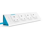 Anchor by Panasonic 4 way Extension Board Socket with Single Switch | 4 Way Socket with 1.5 Mtr Extension Cord | Multi Plug Socket for Home Wall, Office (22061)