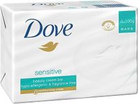 Dove Dove Beauty Soap Bar Extra Sensitive washes away bacteria, 100 grams, Pack of 4