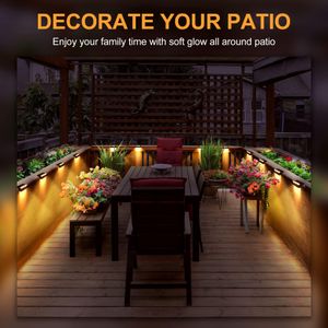 Solpex Solar Step Lights, 16-Pack Outdoor LED Pathway Lighting