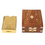 Kartique Golden Playing Cards for Age 10+ Years 1 Set with Handmade Wooden Box