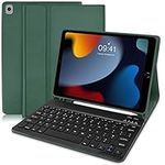 iPad 10.2 Keyboard Case 9th Generation(2021)/ 8th Gen(2020)/ 7th Gen(2019), Detachable Wireless Keyboard Case with Pencil Holder, (UK Layout) Keyboard with case for iPad Air 3, iPad Pro 10.5 2017