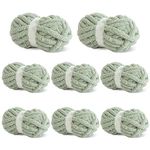 BALAPET 8 Pack Chunky Chenille Yarn for Crocheting & Knitting, 31.7yds 8 oz Each Skein Soft Fluffy Kitting Yarn Set, Thick Velvet Plush Yarn for Handcrafts Weaving Making Blankets, Clothes, Pattern Kn