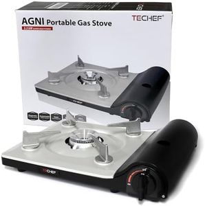 TeChef - AGNI Portable Butane Open Gas Stove Burner, Made in Korea- Black