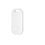 Item Tracker Mini Key Finder Works with the Apple Find My App (only for iOS) Small Item Finder Locator for Finding Your Keys, Luggage and More, 80m Finding Range White 1 Pack