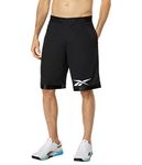 Reebok mens BB BASKETBALL MESH Shorts, black, Large US