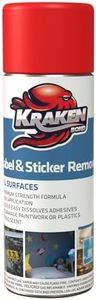 Kraken Bond Label & Sticker Remover Spray - (1x6.7oz) Quick-Dissolve Adhesive Remover Spray with Citrus Scent, Removes Tar, Tape & Bumper Stickers on Multiple Surfaces, No Damage to Paint, 1 Pack