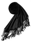 Chandwasia Viscose Stoles Scarf, scarves, stole & Shawl Batik Design for Men & Women for Summer (Black)