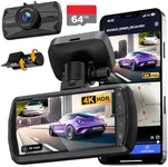 YEECORE Dash Cam Front and Rear, Real 4K+1080P Dual Dash Cam, Built-in WiFi GPS, 3.3 Inch Eye-Care Screen, HDR Night Vision, 24H Parking Mode, 157°Wide Angle Dash Camera for Cars, Loop Recording