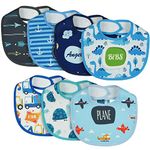 Vicloon Baby Bandana Dribble Bibs Drool Bibs, 7pcs Infant Bibs Baby Teething Bibs Soft and Absorbent, Baby Bandana Bib Set for Baby Boys and Girls Unisex Bibs