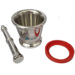 Arni Stainless Steel Heavy Mortar and Pestle Set/Khalbatta/Khaldasta/Okhli Masher Stainless Steel Masher 2.5 kg Stainless Steel Masher(NO 6)