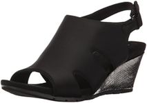 Bandolino Women's Galedale Wedge Sandal, Black, 5.5 M US