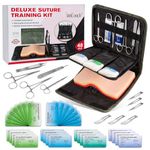 SimCoach Suture Practice Kit(48 Pcs), Suture Kit for Student Training Use Only, Complete SutureTraining Tool Kit, Suture Pad for Education Use Only