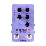 MOOER R7 X2 Stereo Multi Reverb Pedal from Classic Reverb to Modern Ambient, 14 different Reverb types with High Cut, Low Cut, Mix Parameter Knobs and Infinite and Trail-on functions