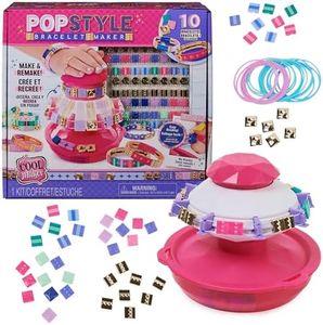 Cool MAKER PopStyle Bracelet Maker, 170 Stylish Beads, 10 Bracelets, Storage, Friendship Bracelet-Making Kit, DIY Arts and Crafts Kids’ Toys for Girls
