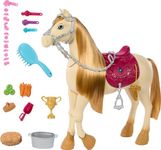 Barbie Toy Horse with Sounds, Music & Accessories, Inspired by Barbie The Great Horse Chase, Horse Moves, Dances & Blinks Eyes