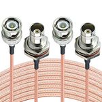 YOTENKO BNC Extension Cable 25ft SDI Cable 50 Ohm BNC Male to Female Bulkhead Mount Coaxial Cable CCTV Extension Coaxial Line Cable RG316 for Video Signals,CCTV,DVR,Camera