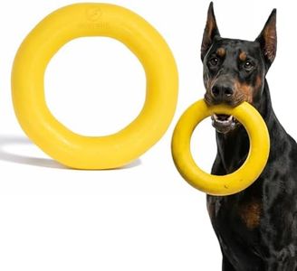 WoofBite Giant XL Virtually Indestructible Dog Ring - Lifetime Replacement - Tough, Durable Chew Toy for Aggressive Chewers - Safe Non-Toxic Natural Rubber - Chew, Tug, Fetch - Large - 9"x2", 2.25lbs
