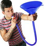 bar@drinkstuff Blue Beer Bong Funnel for American Style Parties