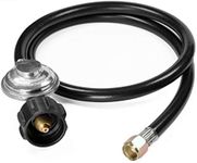 DOZYANT 3.5 Feet Propane Regulator and Hose Universal Grill Regulator Parts, QCC1 Hose and Regulator for Most LP Gas Grill, Heater and Fire Pit Table