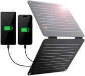 BigBlue 10W ETFE Solar Panel Charger with USB-A and USB-C, SolarPowa 10 Portable Solar Phone Charger with Kickstand for Camping, IP65 Waterproof, Compatible with iPhone, Tablet, Samsung, LG, etc