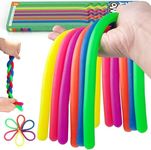 BUNMO Stretchy Strings - Sensory Toys for Toddlers - Stimulating & Addictive Sensory Toys for Kids - Fidget Toy - Hours of Fun for Kids - Non-Mouthable Toy 3+ - Smooth 6 Pack