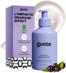 GENTE BEAUTY Lymphatic Drainage Lotion - Detox, Slimming & Tightening - Reduces Measurements, Softens Skin - Vegan Formula with Guarana & Acai - 6.7 FL OZ