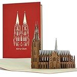 Voucher for travel, weekend in Cologne, 3D pop-up card, Cologne Cathedral, travel voucher for trip to Cologne, gift, gift ideas, city trip, A113