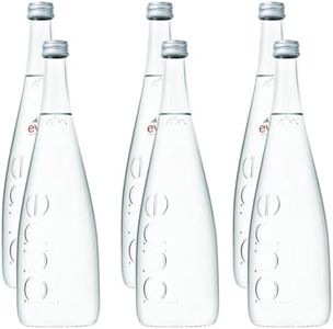 Eviian Natural Mineral Water, 25.4 oz Glass Bottle - Pack of 6 (Total of 152.4 Fl Oz)