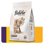 Fidele+ Dry Dog Food A Complete Balanced Diet 3 kg Bag Suitable for All Adult Dogs of Small & Medium Breeds No Artificial Flavours Colours or Preservatives