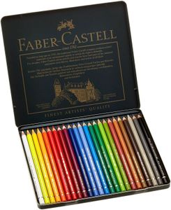 Faber-Castell Polychromos Colour Pencils Set – 24 Vibrant Shades