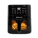 SOLARA Air Fryer For Home 4.5L with See Through Window, 10 Preset menus, 360° High Speed Air Circulation for Fry, Grill, Roast & Bake,Uses upto 90% less fat, 1500 Watts, Digital Touch Control, Black