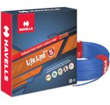 Havells Lifeline Cable WHFFDNBA11X0 1 sq mm Wire (Blue)