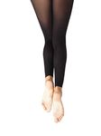 Capezio N140 Black Footless Tights Adult Medium