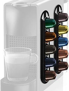 IMPRESA [2 Pack] Capsule Holder Compatible With Nespresso Original Line Capsule Pods - Vertically or Horizontally Mounted on Machine - Holds 10 Capsules