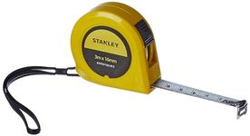 STANLEY STHT37163-812 Measuring Tape with Lock, 3m X 16mm (Yellow)