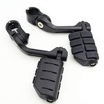 Motorcycle Adjustable Highway Footpegs 1.25'' Highway Pegs Engine Guard Long Angled Foot pedals Mount For Harley Dyna Fat Bob Softail Sportster XL 1200 883