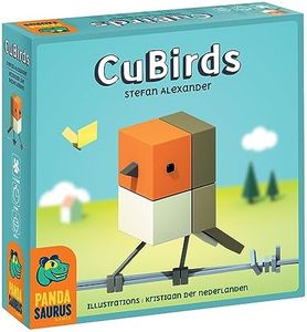 Pandasaurus Games CuBirds Card Game - Gather and Organize Birds to Win! Flock-Building Strategy Game, Fun Family Game for Kids and Adults, Ages 8+, 2-5 Players, 20 Minute Playtime, Made