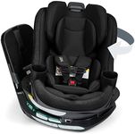 Britax Galaxy360 Slim Rotating Convertible Car Seat, 2-in-1 Rotating Car Seat for Infants & Toddlers with 360 SwivelSmooth Steel Ring, Extended Rear-Facing and ClickTight Installation – Raven Black