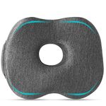 ORTHICO Donut Pillow – Premium Gel Memory Foam Cushion for Piles & Hemorrhoids Relief, Ergonomic Sitting Pillow for Postpartum, Post-Surgery, Office Chair, Wheelchair Below 70 Kg- 1Year Warranty
