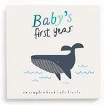 Lucy Darling Little Captain Baby Memory Book - First Year Journal Album To Capture Precious Moments - Milestone Keepsake For Girl - Made In USA