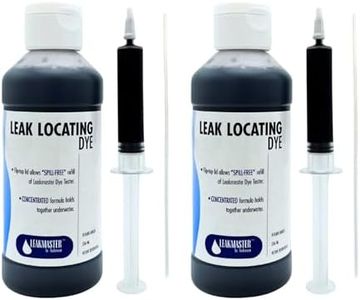 Leakmaster Pool Leak Detection Kit – 8 oz Blue Dye with Reusable Syringe – High-Visibility Leak Finder for Pools, Hot Tubs & Spas – 40+ Refills– Professional Water Tracing Tool (2 Pack)