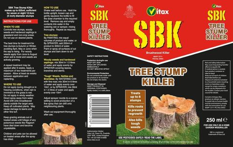 Tree Stump Killer Concentrate 250ml – Fast Tree Stump & Weed Removal