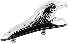 Hlyjoon Universal Motorcycle Front Fender Decor Ornament Eagle Head Statue Accessory Replacement Fit for Motorcycle