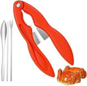 Trifletopia 4PCS Crab Cracker - Lobster Crackers and Picks - Lobster Crackers - Multifunctional 3-in-1 Crab Leg Crackers, Strong Seafood Tool with Fork/Spoon/Pick - Suitable for Crab & Lobster Legs
