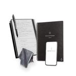 Rocketbook Fusion Smart Reusable Notebook - Calendar, To-Do Lists, and Note Template Pages with 1 Pilot Frixion Pen and 1 Microfiber Cloth Included - Infinity Black, Executive Size (6" x 8.8")