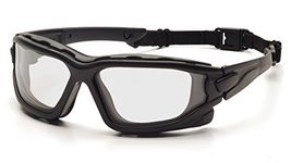 Pyramex I-Force Slim Safety Goggle, Black Frame/Clear Anti-F