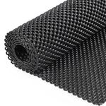 Multipurpose Non Slip Mat, 80x130 cm Anti Slip Rug Underlay Non Slip Matting Roll Anti Slip Rug Gripper Roll Pad Cuttable Carpet Underlay Drawer Liners Waterproof Floor Mat for Home Office Cars(Black)