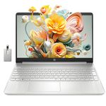 HP 15.6" HD Touchscreen Laptop, Intel Core i3-1215U, 16GB RAM, 512GB PCIe SSD, Intel UHD Graphics, 720p HD Camera, Bluetooth, Win 11, Natural Silver, 32GB Hotface USB Card