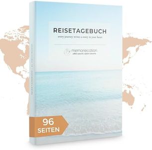 memoriecation® Reisetagebuch zum Selberschreiben - Dein inspirierendes Tagebuch für mehrere Reisen, Weltreise oder den nächsten Urlaub - Perfektes Reise Geschenk für Weltenbummler - Travel Journal, A5